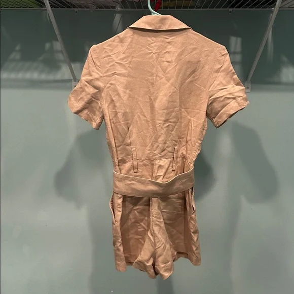 & Other Stories Beige Button-Up romper - Picture 6 of 6